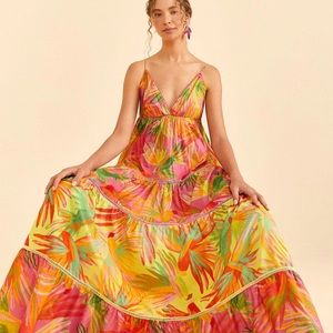 NWT FARM RIO Mixed sainted Birds Maxi size Medium